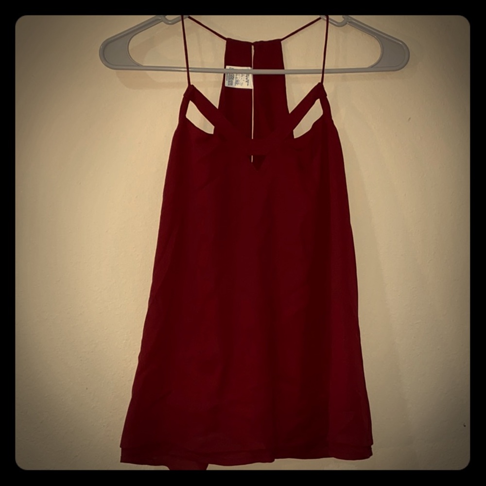 Burgundy Express Tank Top XXS
